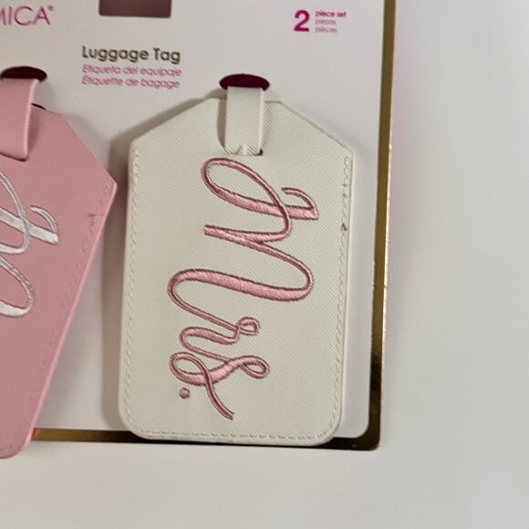 MI AMICA Newly Wed Flight Luggage Tags for Couple  NWT - Picture 7 of 11